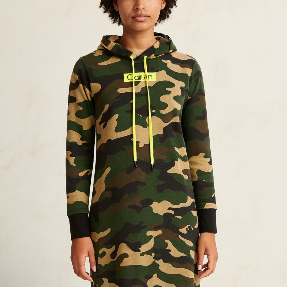 Calvin Klein Collection Camouflage Midi Dress